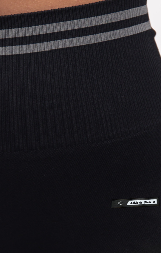 ATHLETIC DISTRICT - Sportleggins Seamless - schwarz