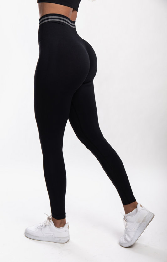 ATHLETIC DISTRICT - Sportleggins Seamless - schwarz
