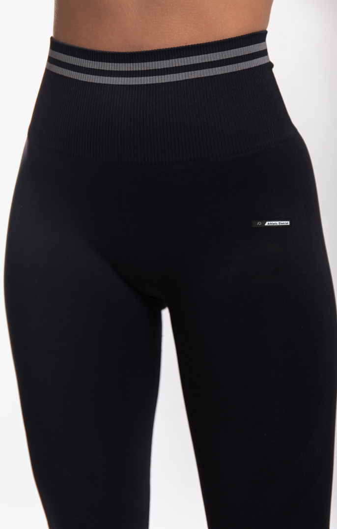 ATHLETIC DISTRICT - Sportleggins Seamless - schwarz