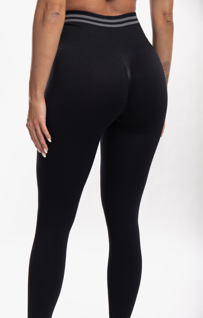 ATHLETIC DISTRICT - Sportleggins Seamless - schwarz